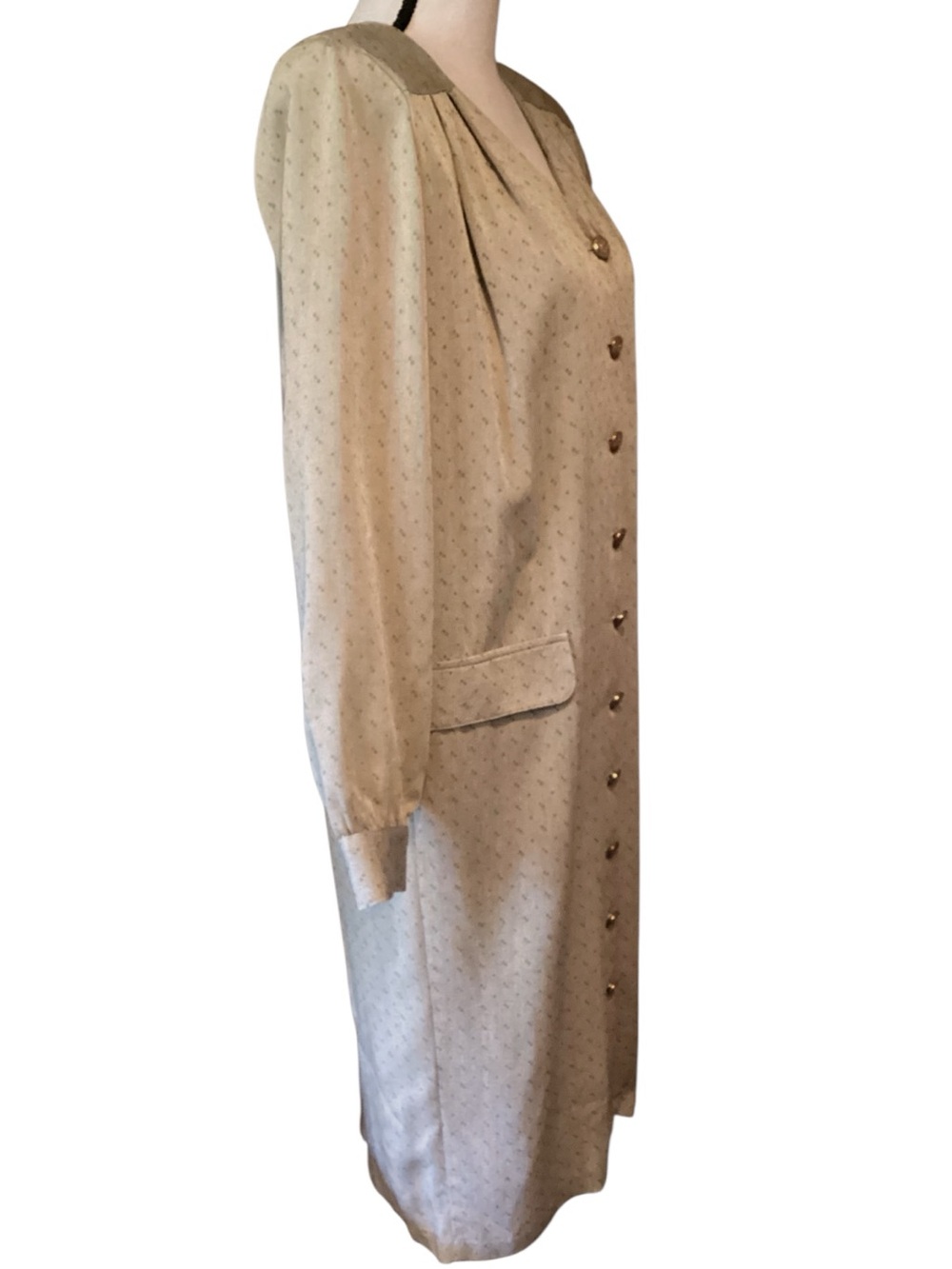 Rabbit Rabbit Rabbit Vintage 90s Rayon Button Front Midi Dress Size 10‎ - Picture 6 of 13
